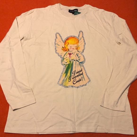 New Girl Order oversized funny Christmas long sleeve tee made in UK NWT - Picture 2 of 8